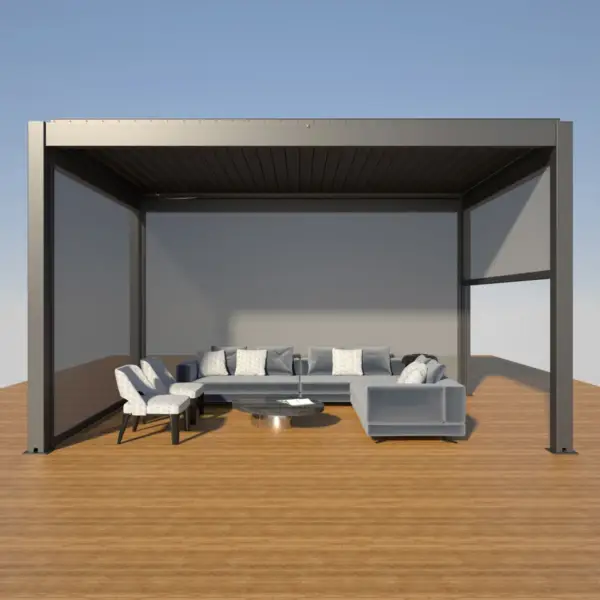 Cortina lateral MotionFlex 300 para pérgola - Imagen 2